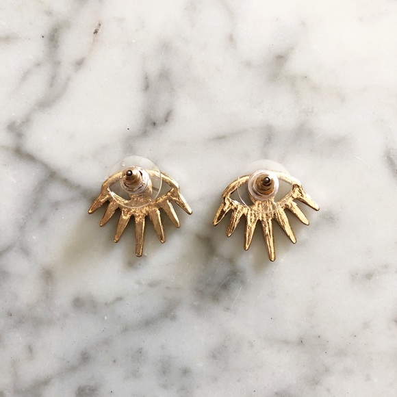 Pave CZ Turkish Evil Eye Earrings - Picture 6 of 6